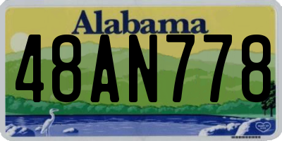 AL license plate 48AN778