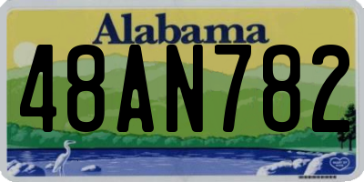 AL license plate 48AN782
