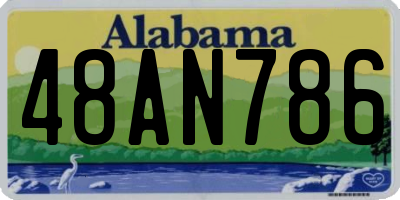 AL license plate 48AN786