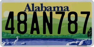 AL license plate 48AN787