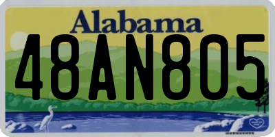 AL license plate 48AN805