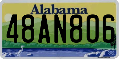 AL license plate 48AN806
