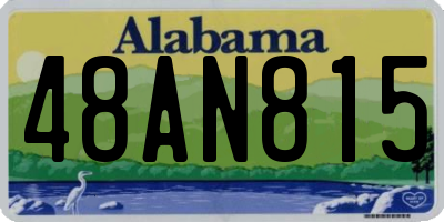 AL license plate 48AN815