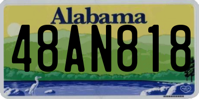 AL license plate 48AN818