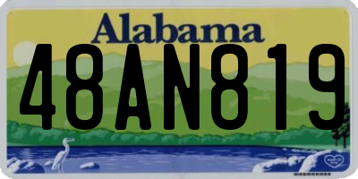 AL license plate 48AN819