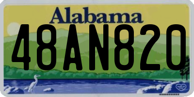 AL license plate 48AN820