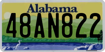 AL license plate 48AN822