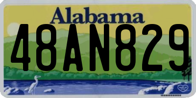 AL license plate 48AN829