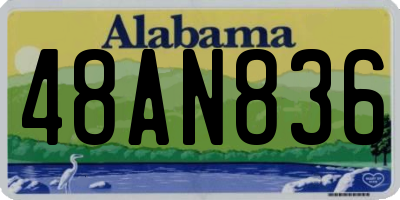 AL license plate 48AN836