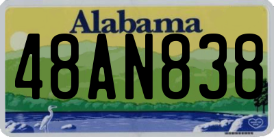 AL license plate 48AN838