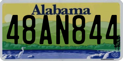 AL license plate 48AN844