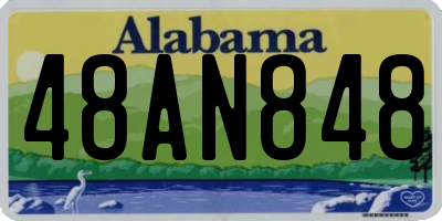 AL license plate 48AN848