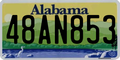 AL license plate 48AN853