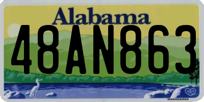 AL license plate 48AN863