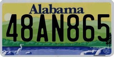 AL license plate 48AN865