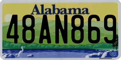 AL license plate 48AN869