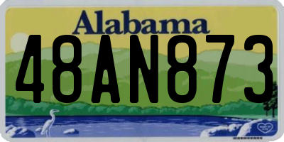 AL license plate 48AN873