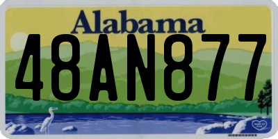 AL license plate 48AN877