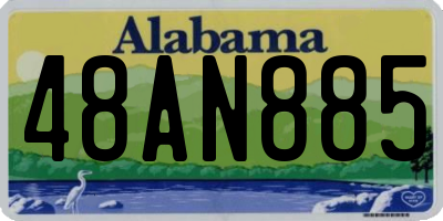 AL license plate 48AN885