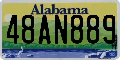 AL license plate 48AN889