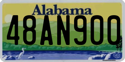 AL license plate 48AN900