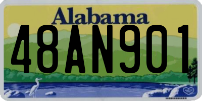 AL license plate 48AN901