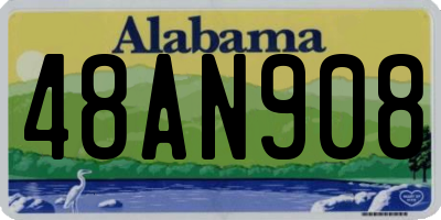 AL license plate 48AN908
