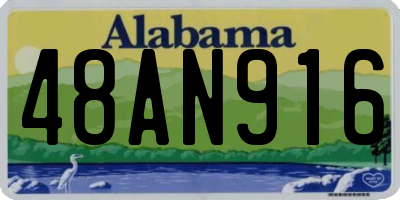AL license plate 48AN916