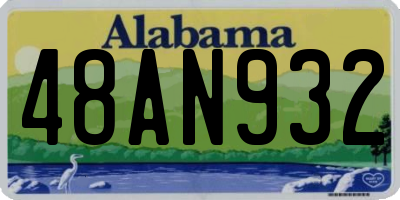 AL license plate 48AN932