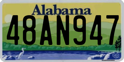 AL license plate 48AN947