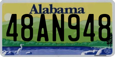 AL license plate 48AN948