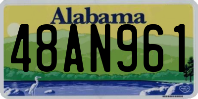 AL license plate 48AN961