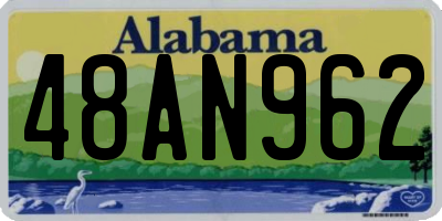 AL license plate 48AN962
