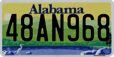 AL license plate 48AN968