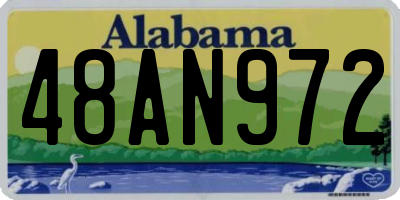 AL license plate 48AN972