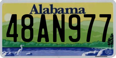 AL license plate 48AN977