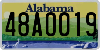AL license plate 48AO019