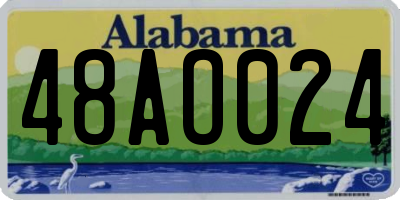 AL license plate 48AO024