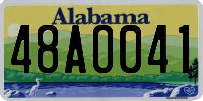 AL license plate 48AO041