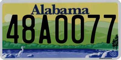 AL license plate 48AO077