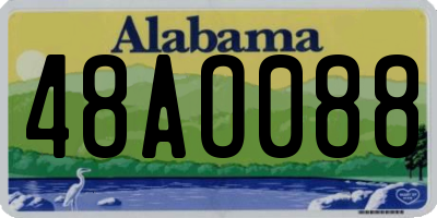AL license plate 48AO088