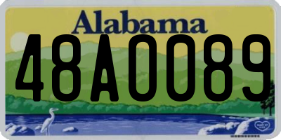 AL license plate 48AO089