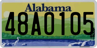 AL license plate 48AO105