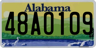 AL license plate 48AO109