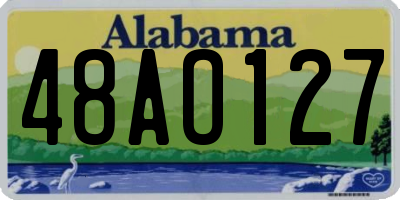 AL license plate 48AO127