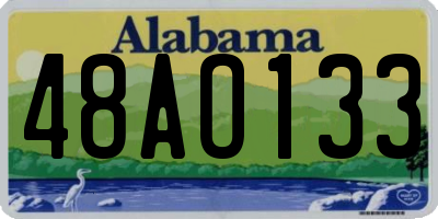 AL license plate 48AO133