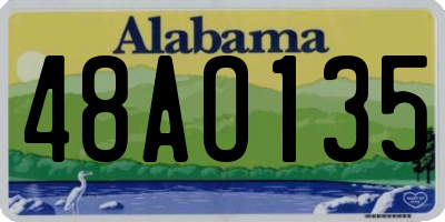 AL license plate 48AO135