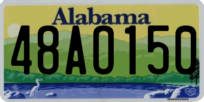 AL license plate 48AO150