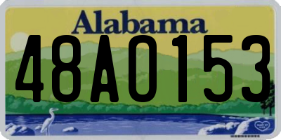AL license plate 48AO153
