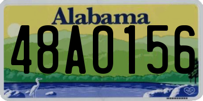 AL license plate 48AO156